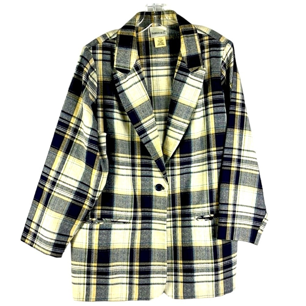 Fashion Bug plaid blazer Sz 18/20W